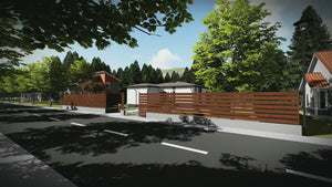 Proiect casa pe structura metalica 100 mp fara etaj 100-075 - fatada de casa exterior video thumbnail
