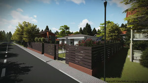 Proiect casa pe structura metalica amprenta 80 mp 081-086 - fațadă de casă video thumbnail
