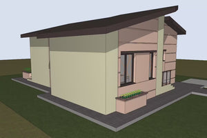 Proiect casa pe structura metalica 90 mp fara etaj 088-019 - model de fatada video thumbnail