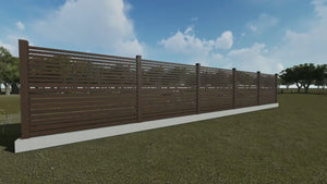 Constructie Gard de Lemn cu Fundatie Model GA10 - gard modern video thumbnail