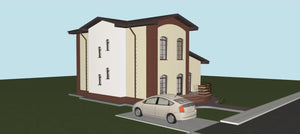 Proiect casa pe structura metalica 150 mp cu etaj 148-022 - model de fatada video thumbnail