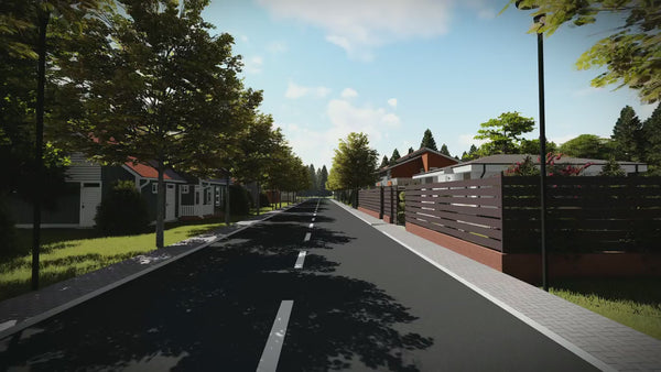 Proiect casa pe structura metalica parter cu 3 camere 84 mp - model fatada video