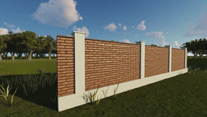 Constructie Gard din Zidarie de Caramida Model GA05 - gard clasic video thumbnail