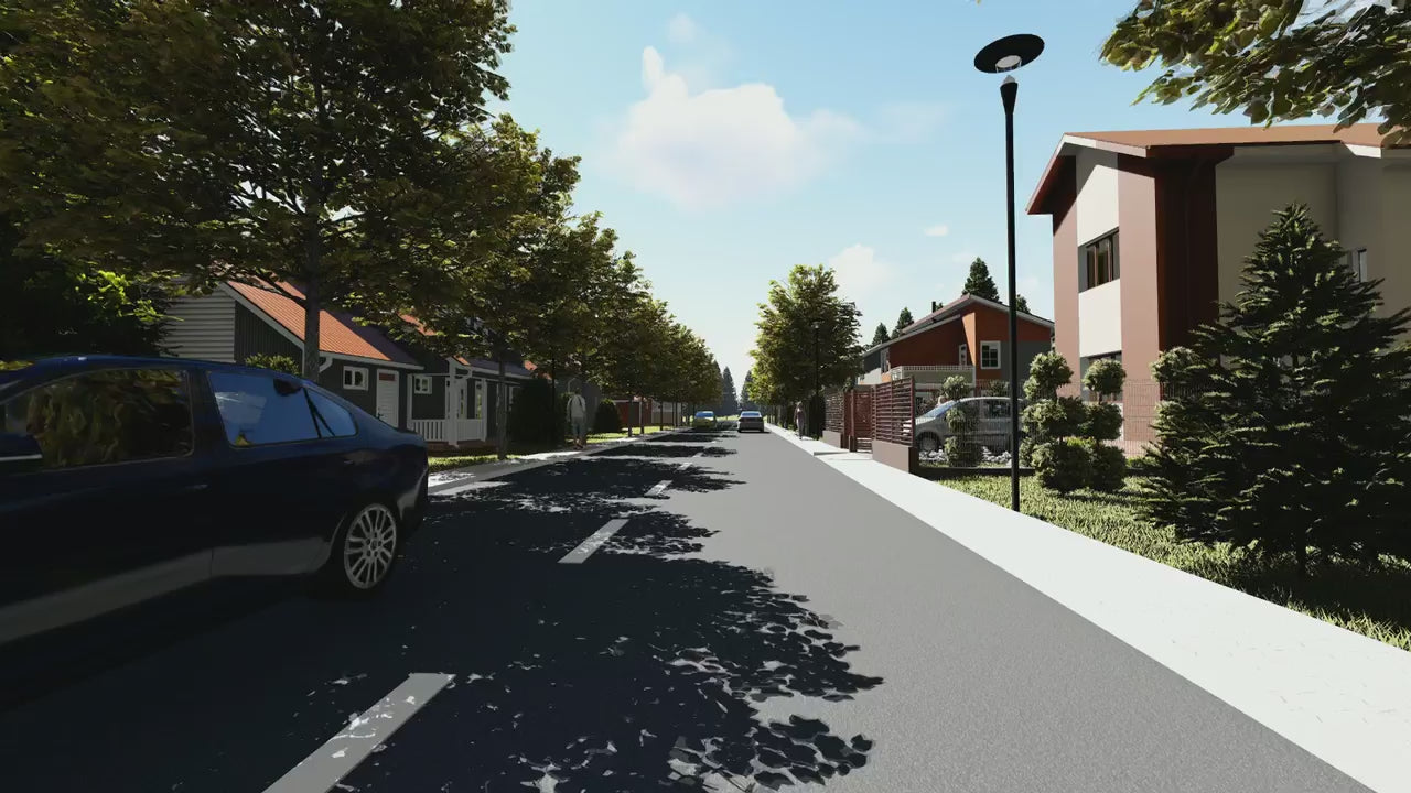 Proiect casa pe structura metalica cu etaj 4 dormitoare 088 - fatada casei video
