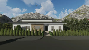Proiect casa pe structura metalica cu etaj 059 - video casa thumbnail