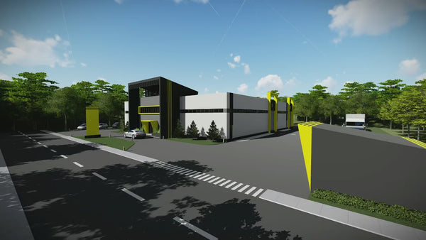 Constructie hala metalica pentru productie proiect 1372-001 - video