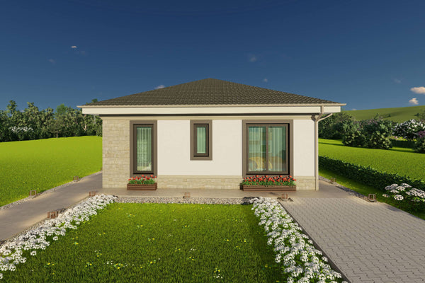 Previzualizare a constructiei casa modulara la cheie