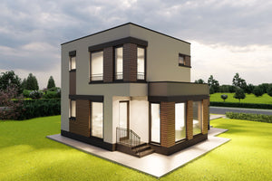 Constructie casa cu acoperis drept zidarie 150mp poza 2 thumbnail