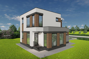Constructie casa cu acoperis drept zidarie 150mp poza 9 thumbnail