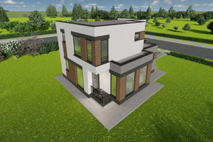Constructie casa cu acoperis drept zidarie 150mp poza 20 thumbnail