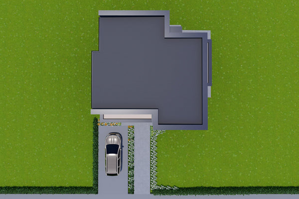 proiect casa 3 dormitoare cu etaj design acoperis plat