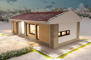 Proiect casa 3 dormitoare living baie si bucatarie pe structura metalica 04 thumbnail
