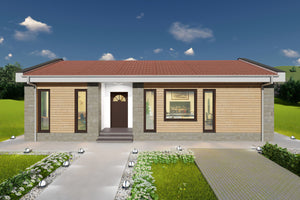 Proiect casa 3 dormitoare living baie si bucatarie pe structura metalica 07 thumbnail