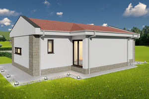 Proiect casa 3 dormitoare living baie si bucatarie pe structura metalica 10 thumbnail