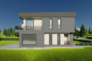 Proiect casa 4 dormitoare cu etaj structura metalica 202-157 poza 3 thumbnail