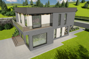 Proiect casa 4 dormitoare cu etaj structura metalica 202-157 poza 16 thumbnail
