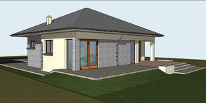 Montaj ferme metalice acoperis si astereala proiect casa 120 mp in Braila thumbnail