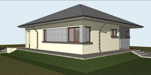 Montaj ferme metalice acoperis si astereala proiect casa 120 mp in Braila thumbnail