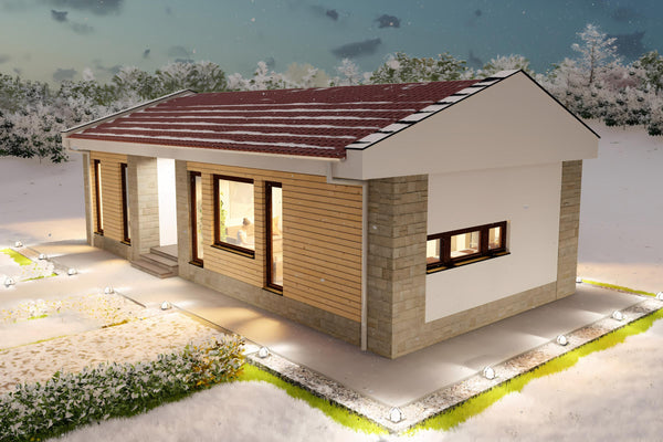 Proiect casa cu 3 dormitoare fara etaj constructie zidarie 04