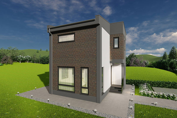 Proiect casa cu etaj 100 mp pe structura metalica poza 7