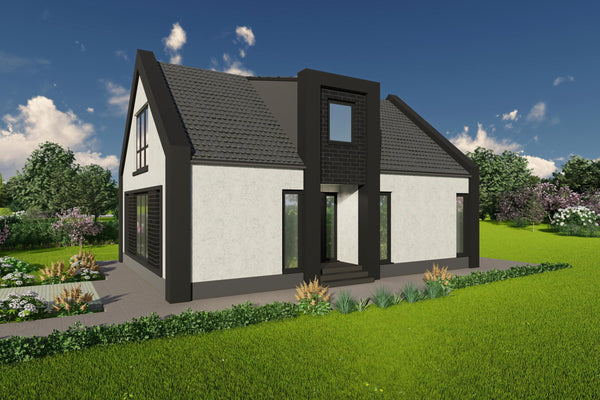 proiect casa cu mansarda 3 dormitoare structura metalica imagine 3