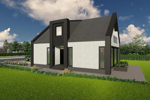 proiect casa cu mansarda 3 dormitoare structura metalica imagine 5