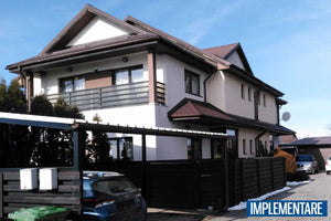 Proiect casa duplex pe structura metalica cu etaj 476-011 - fatada de casa imagine 4 thumbnail
