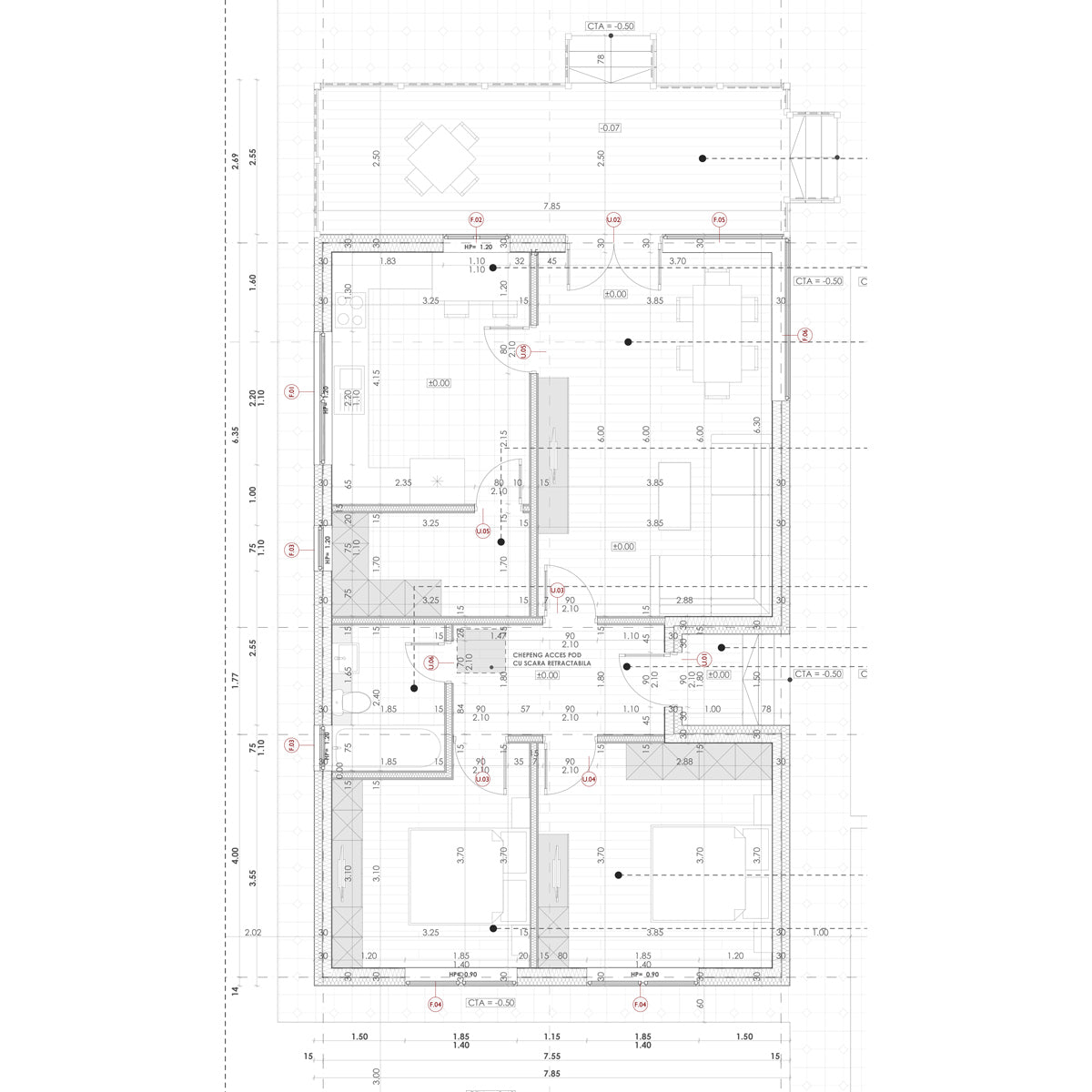 Termoizolatie vata bazaltica pentru casa parter cu 3 camere