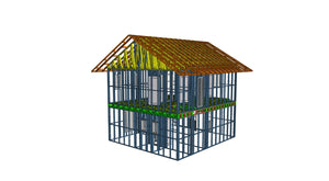 Montaj casa pe structura metalica cu etaj 134 mp in provincie thumbnail
