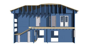 Montaj etaj structura metalica usoara proiect de casa P+1E thumbnail