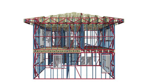 Montaj parter structura metalica usoara proiect de casa P+1E thumbnail