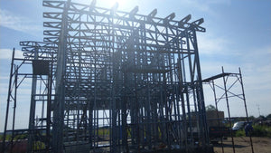 Montaj structura metalica finalizat pentru proiect casa 190 mp thumbnail