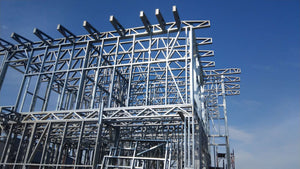Montaj structura metalica finalizat pentru proiect casa 190 mp thumbnail