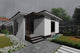 Proiect casa pe structura metalica mica cu 2 camere 60 mp - fatada de casa imagine 5
