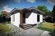 Proiect casa pe structura metalica mica cu 2 camere 60 mp - fatada de casa imagine 8
