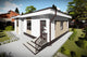 Proiect casa pe structura metalica amprenta 80 mp 081-086 - fațadă de casă imagine 11