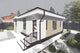 Proiect casa pe structura metalica amprenta 80 mp 081-086 - fațadă de casă imagine 8
