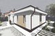 Proiect casa pe structura metalica 120 mp fara etaj 120-083 - fatada de casa moderna imagine 8