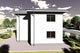 Proiect casa pe structura metalica moderna 4 dormitoare 092 - fatada de casa alba imagine 7