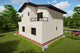 Proiect casa pe structura metalica 180 mp cu etaj 176-030 - fatada casa moderna imagine 3