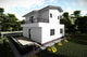 Proiect casa pe structura metalica 180 mp cu terasa 181-026 - fatada de casa alba imagine 5