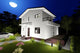 Proiect casa pe structura metalica 180 mp cu terasa 181-026 - fatada de casa alba imagine 8