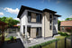 Proiect casa pe structura metalica cu etaj moderna 190-080 - fatada cu piatra decorativa imagine 2