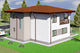 Proiect casa pe structura metalica cu etaj si terase 241-003 - fațadă de casă imagine 3