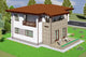 Proiect casa pe structura metalica cu etaj si terase 241-003 - fațadă de casă imagine 4