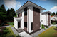 Proiect casa pe structura metalica cu etaj tip duplex 077 - fatada casei imagine 4