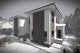 Proiect casa pe structura metalica cu etaj tip duplex 077 - fatada casei imagine 6
