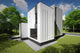Proiect casa pe structura metalica fara acoperis cu etaj 025 - fatada de casa exterior imagine 4
