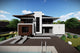 Proiect casa pe structura metalica modern pe 2 nivele 057 - fatada de casa moderna imagine 6