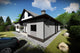 Proiect casa pe structura metalica moderna cu mansarda 048 - fatada de casa placata imagine 2